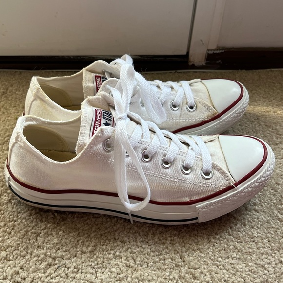White Converse Sneakers - Picture 2 of 7